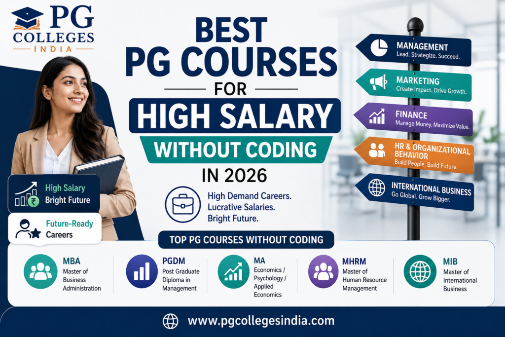 Best PG Courses for High Salary Without Coding in 2026