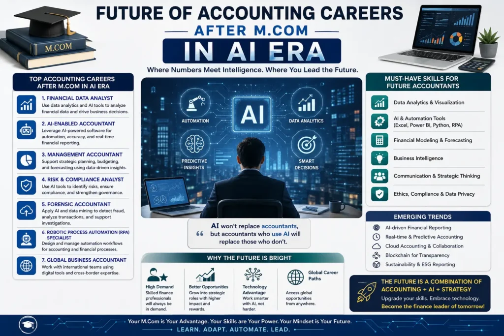 Future of Accounting Careers After M.Com in AI Era