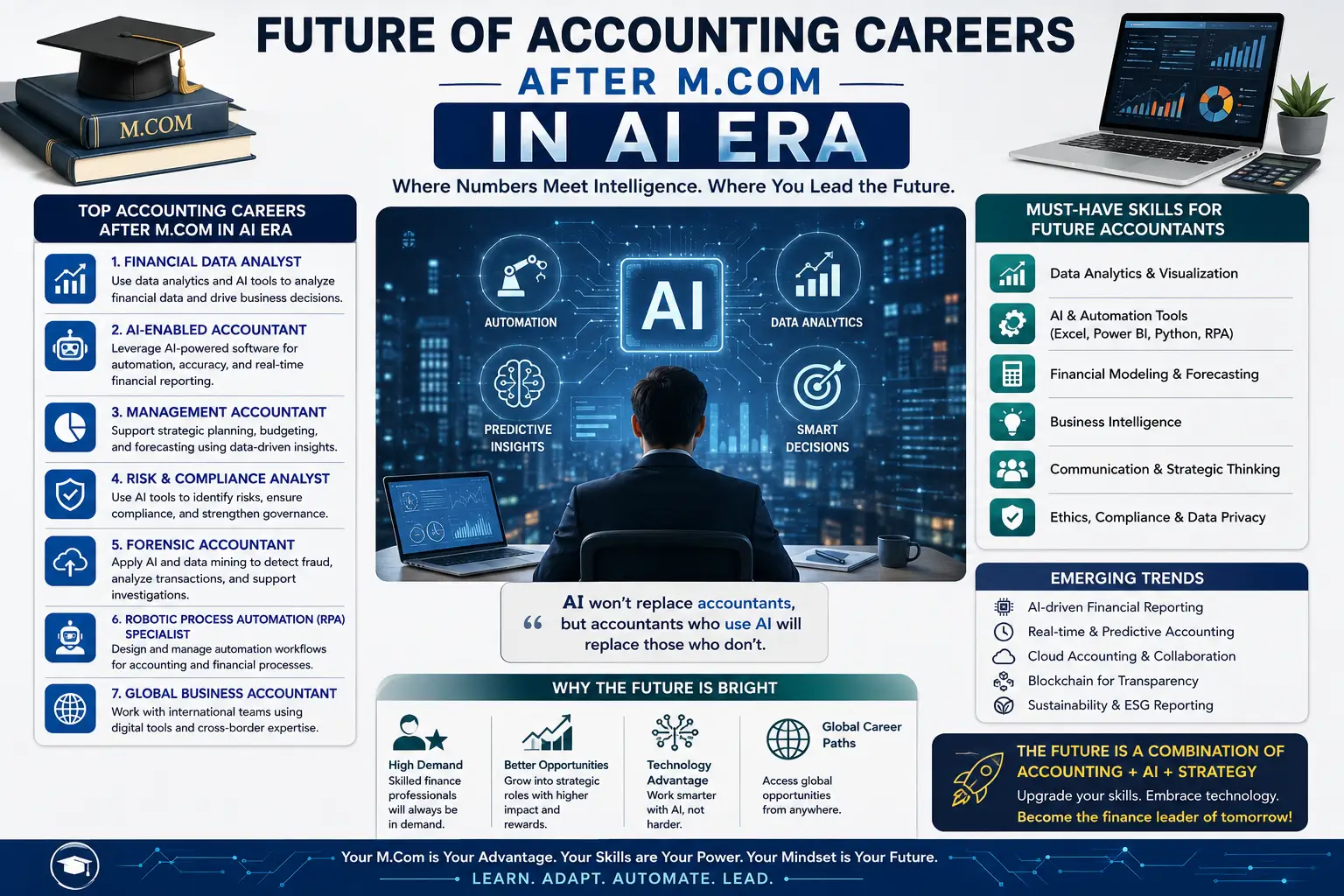 Future of Accounting Careers After M.Com in AI Era