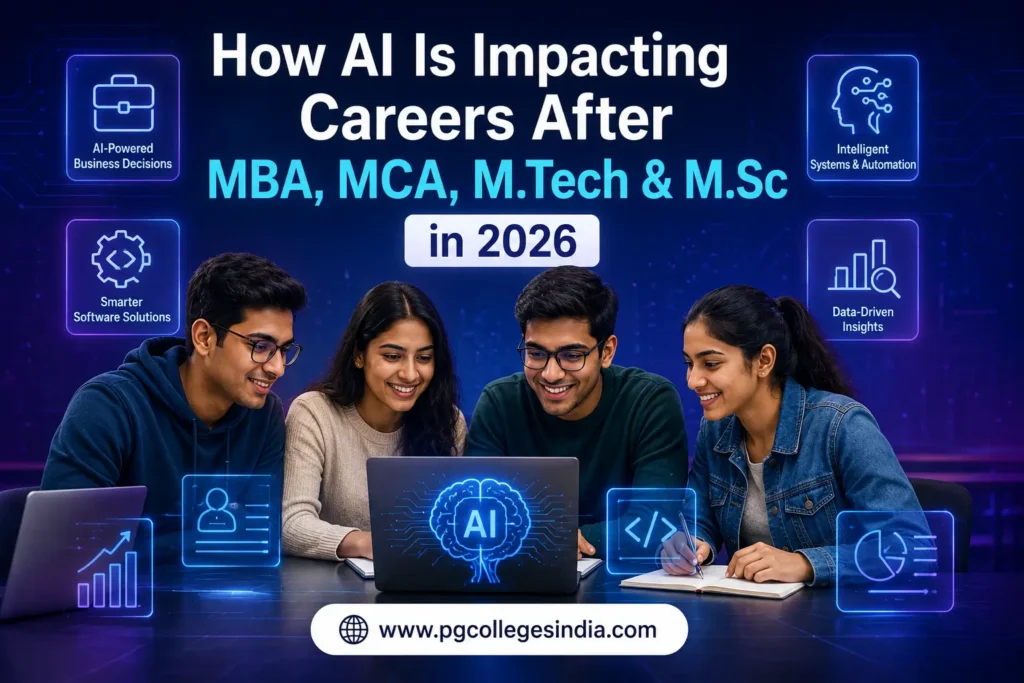 How AI Is Impacting Careers After MBA, MCA, M.Tech & M.Sc in 2026