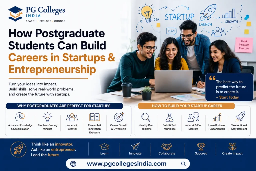 How Postgraduate Students Can Build Careers in Startups & Entrepreneurship