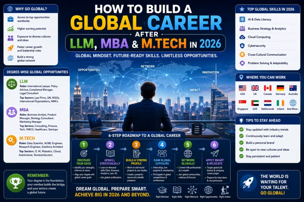 How to Build a Global Career After LLM, MBA & M.Tech in 2026