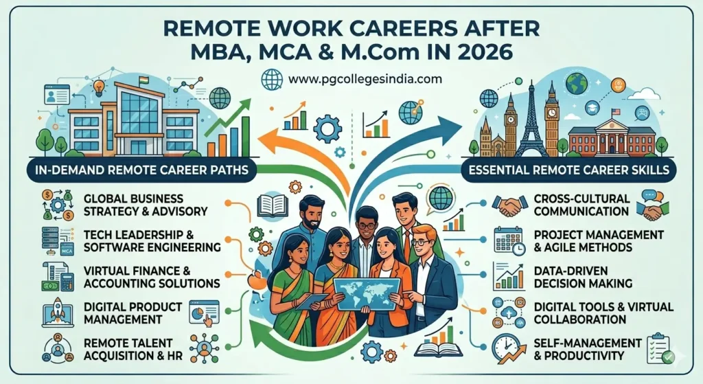 Remote Work Careers After MBA, MCA & M.Com in 2026