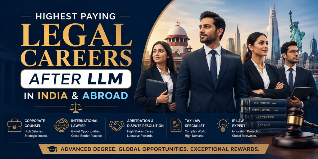 Highest Paying Legal Careers After LLM in India & Abroad